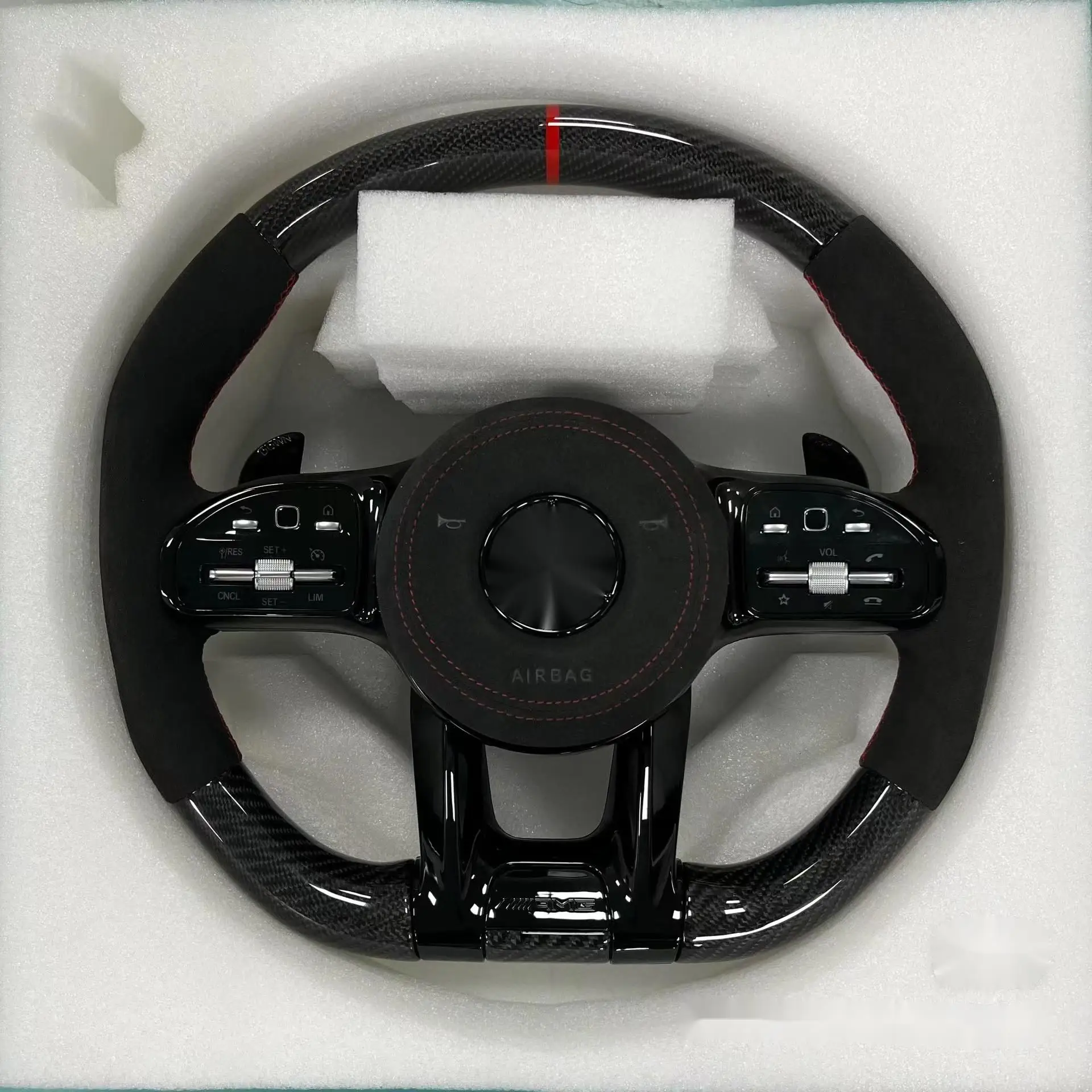 For Custom Carbon Fiber Steering Wheel For Benz W204 W205 C118 W177 Amg809 For Mercedes