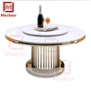 British design hollow OEM table base Man made marble round dining table