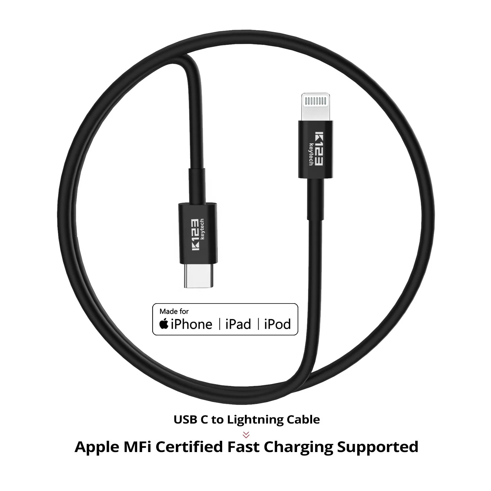 Mfi Factory Oem 18w Pd Fast Charger For Iphone 12 For Ipad Laptop Nylon Braided Type C To