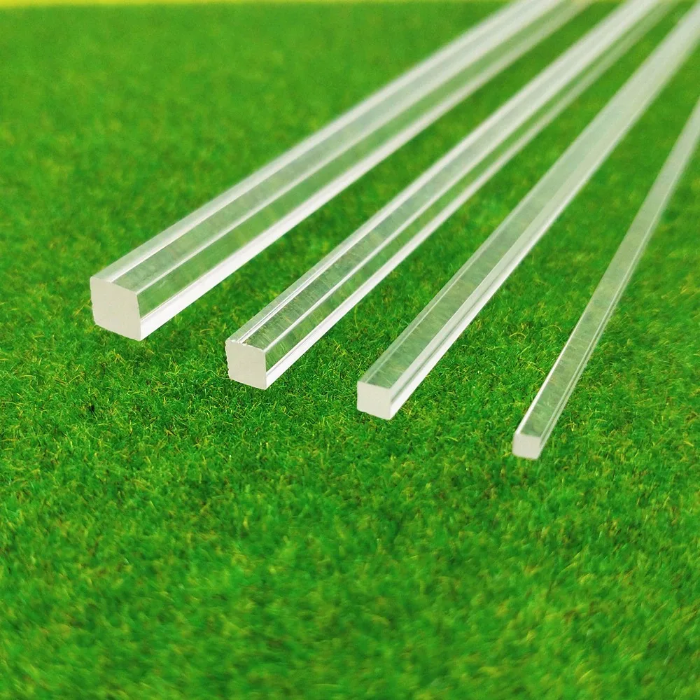 Factory Price Plastic Crystal Pmma Plexi Glass Rod Clear Bar Led