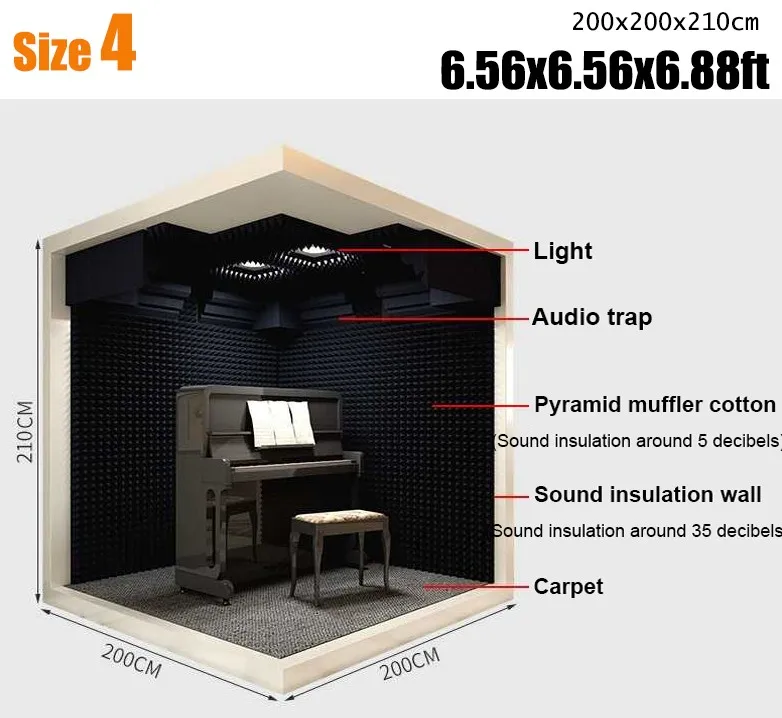 Portable Sound Isolation Music Recording Studio Booth Buy Recording Studio Booth,Recording