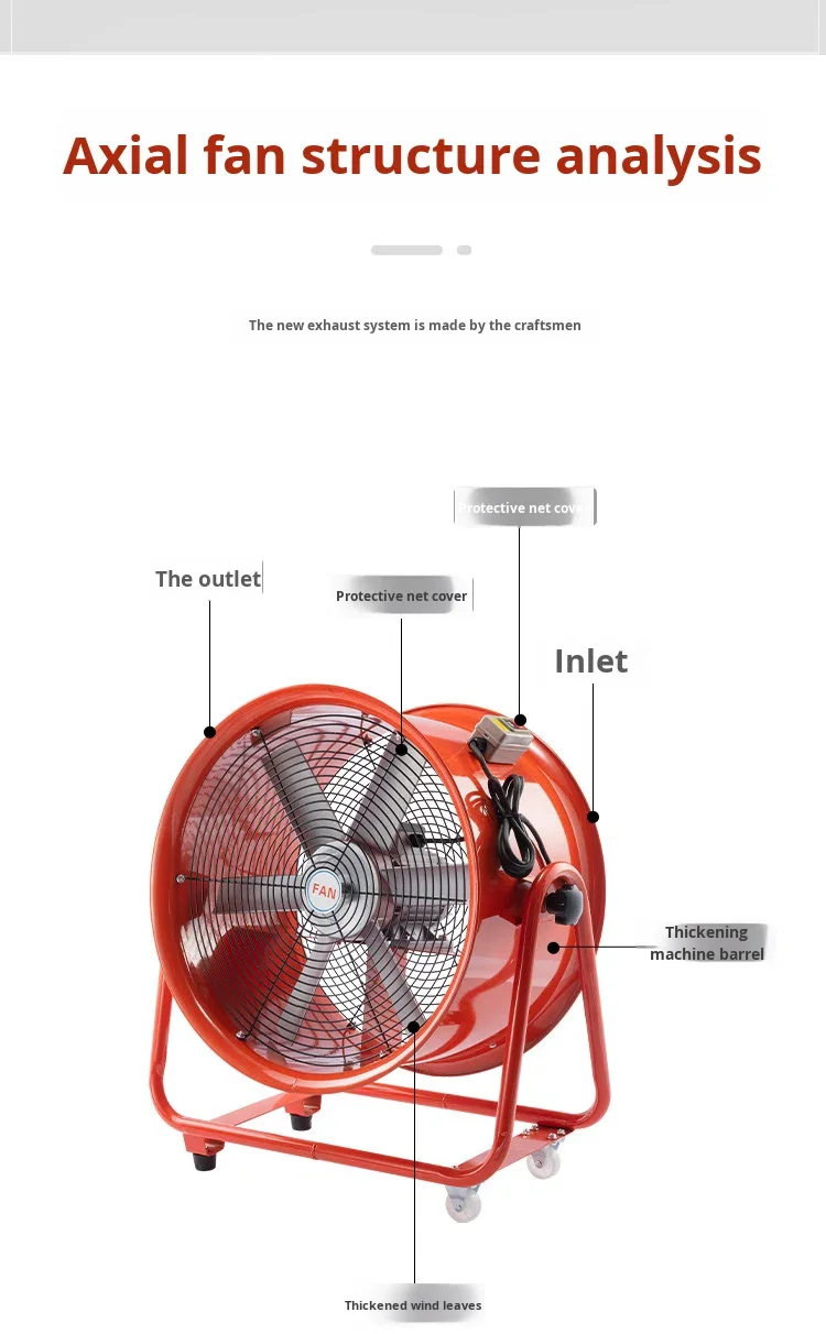 Industrial Drum Fan, Portable, Axial - detail 26