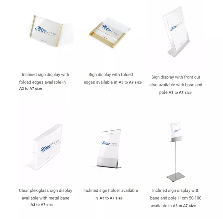 Wholesale Double Sided Table Top Stands Sign Holder Buy Table Top