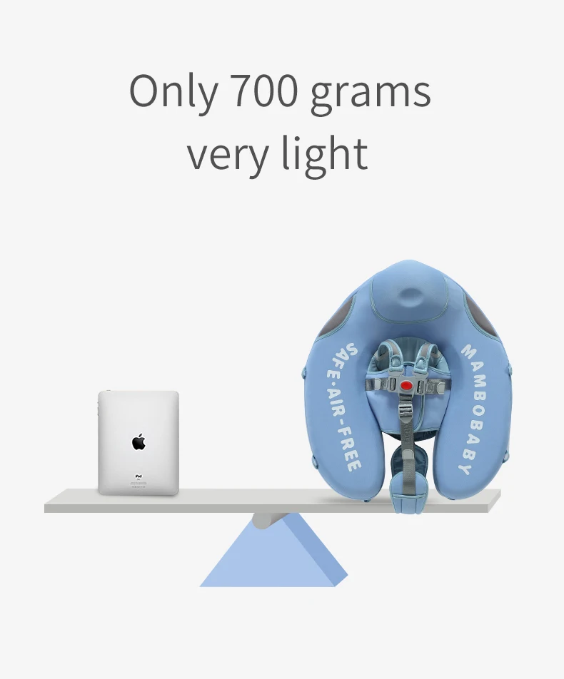 Mambo Baby Shark Safe Noninflatible Solid Chest Baby Swimming Floatie