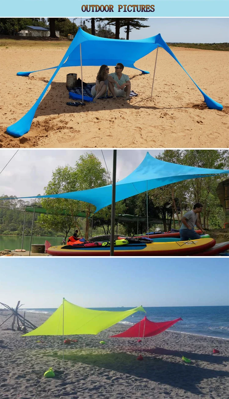 Modern Style Lightweight Tents Compact Uv Shelter Beach Sun Shade
