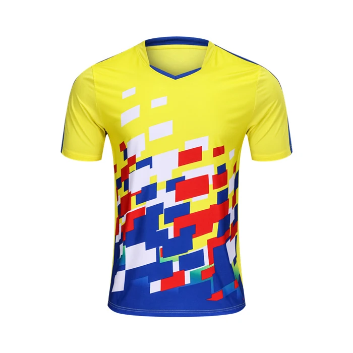 Custom Print Sports Polyester Tshirts Quick Dry Feature Sublimation Team Unisex Badminton Jersey