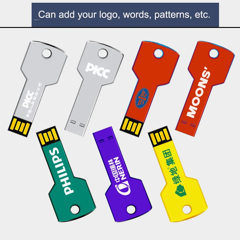 Key Shaped Usb Flash Drive Giveaway Gift Pen Drive 4GB 16GB 32GB To 100GB Usb Key - ANKUX.COM