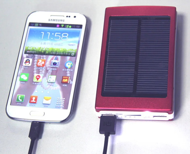Outdoor solar power bank 15000mah dual usb portable solar panel power bank