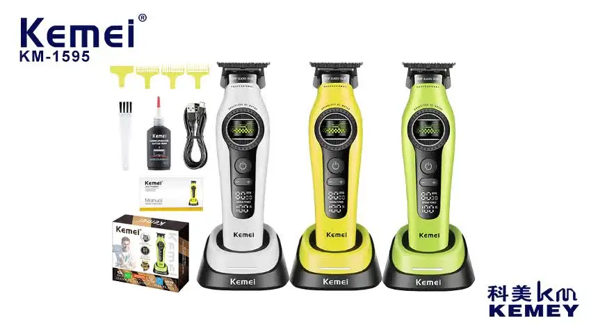 Kemei Km-1595 2000mAh 5W Rechargeable Li-battery Beard Shaver
