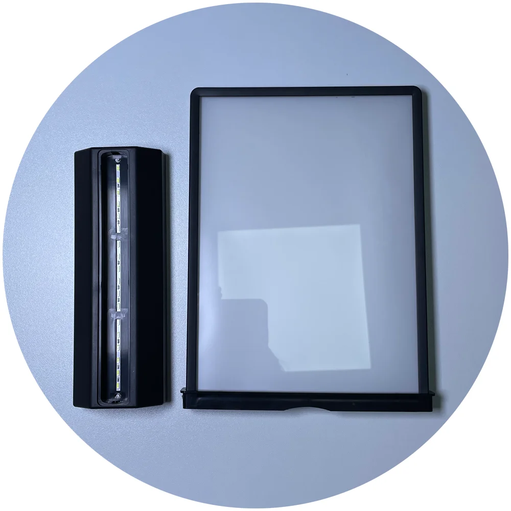 White Black Color A5 LED Poster Box - Advertising Light Display