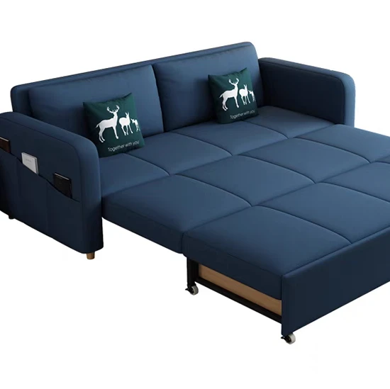 Modern Minimalist Small Unit Sofa Bed,Foldable Dualpurpose Storage