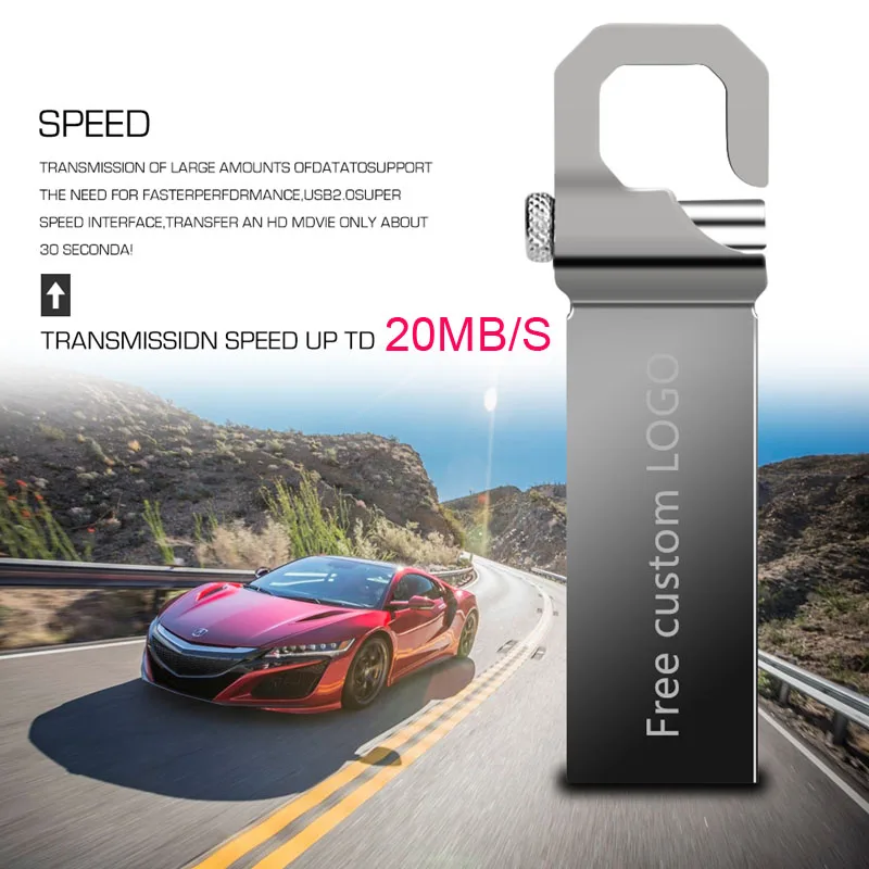 Higi Quality Mini USB Flash Drive USB 3.0 Metal USB stick Real Capacity 8GB 16GB 32GB 64GB Pendrive Free Custom Logo - ANKUX.COM