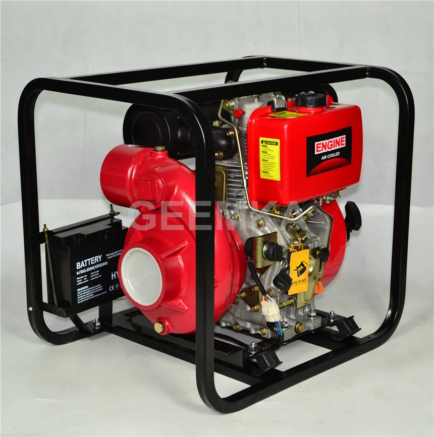 Portable Cast Iron High Pressure 13hp 100mm 4inch Diesel Engine Water ...