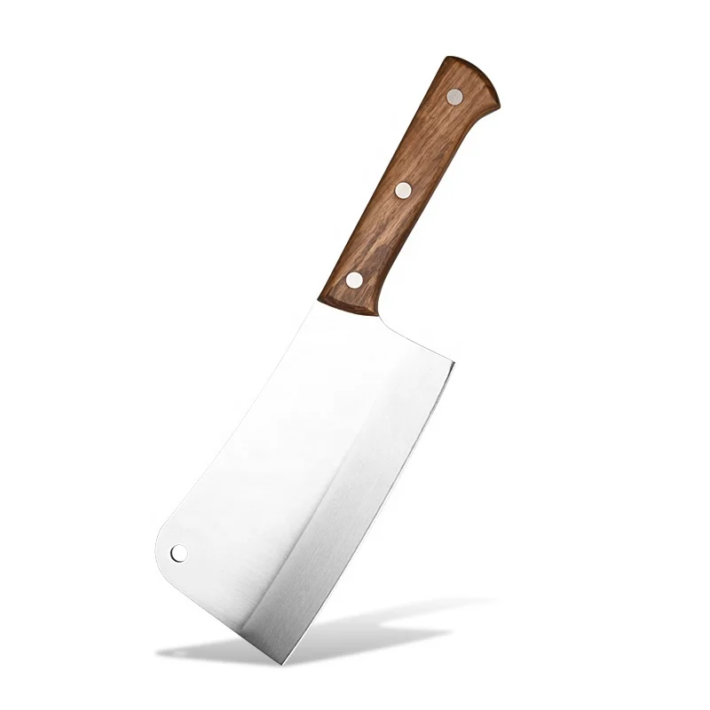 Mannaia per carne coltello da chef multiuso per casa e cucina con manico ergonomico coltello tritatutto tedesco in acciaio inossidabile ad alto tenore di carbonio da 8 pollici Mannaia da 8 pollici 