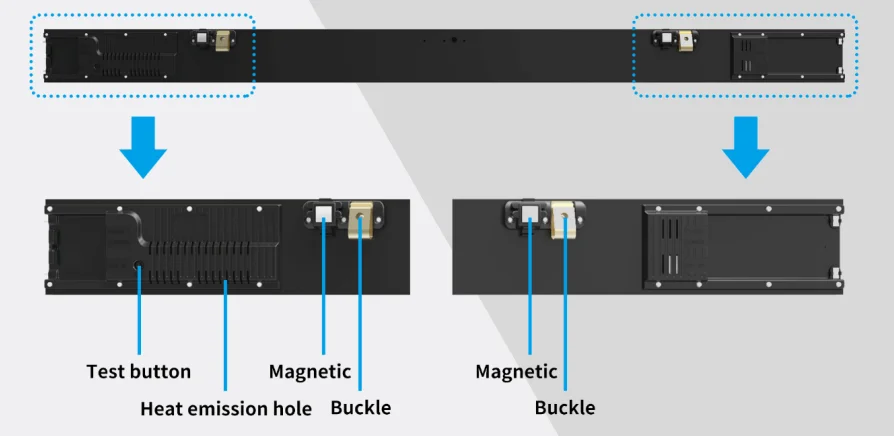 Pantalla P1.8 77cm 1.9 Screen Retail Display Shelf Led