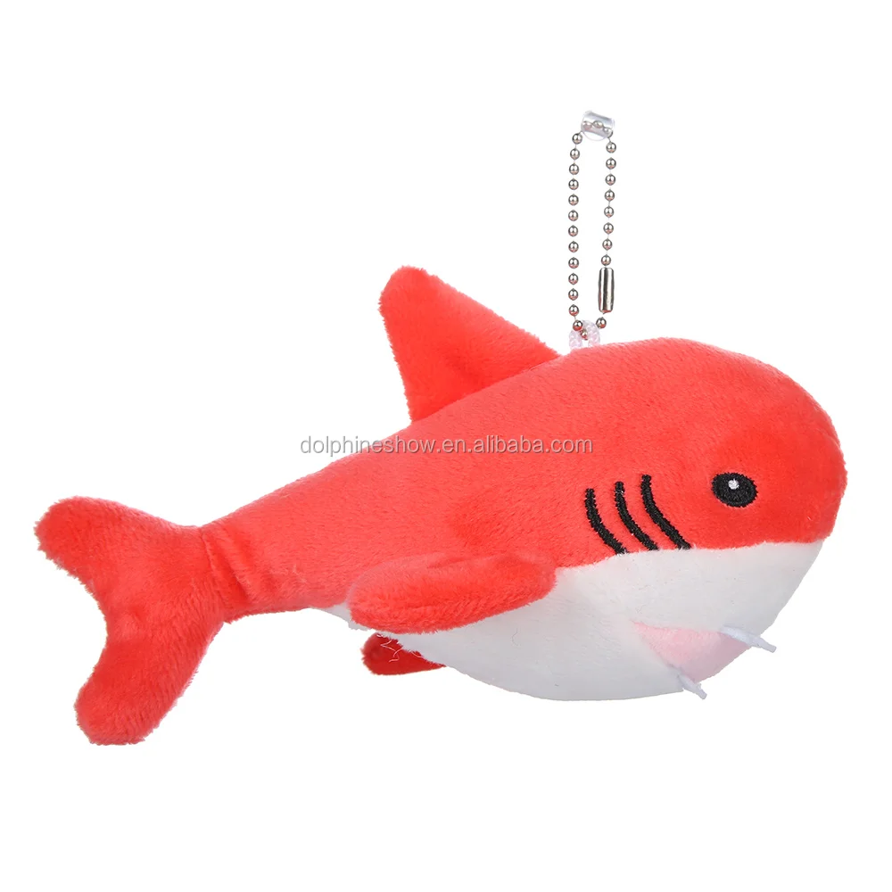 shark plush keychain