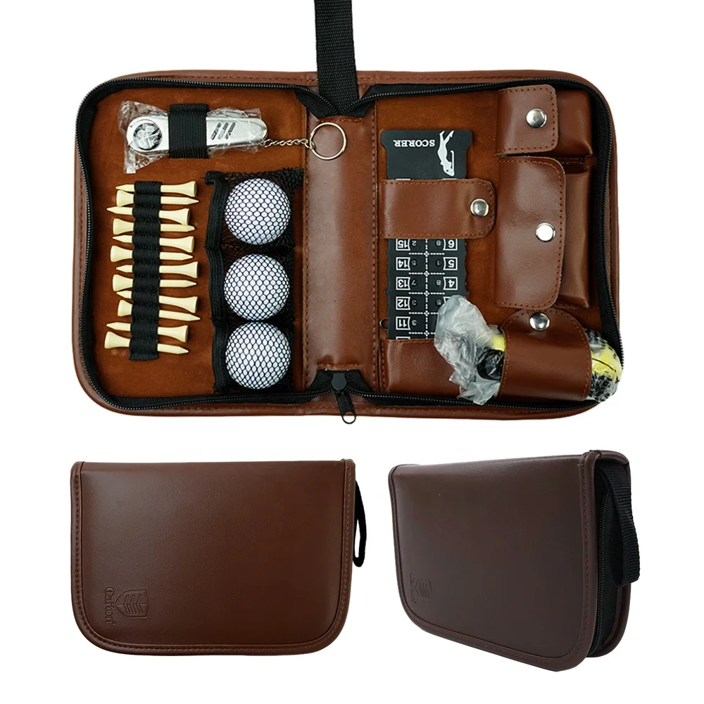 Factory Custom Golf Gift Box Tool Pu Bag Golf Accesoires Kit Tee Ball ...