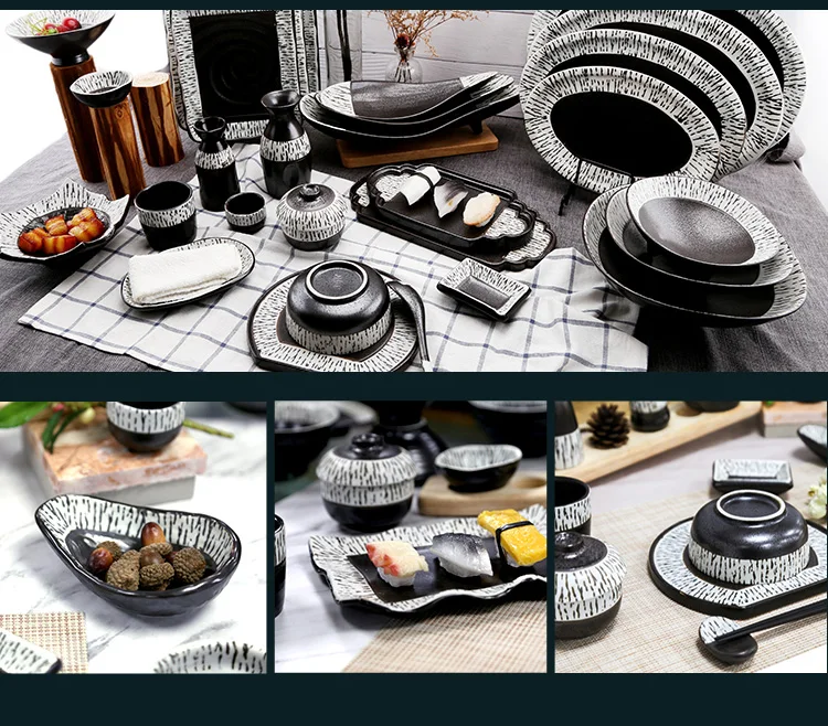 Best selling Restaurant Drinkware porcelain mug custom white black no handle Japanese Pottery Hot Saki Set ceramic sake cup