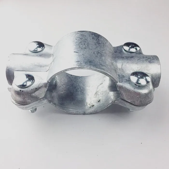 Galvanized Four Way Pipe Connectors Cross Pipe Clamp Tube Clamp For