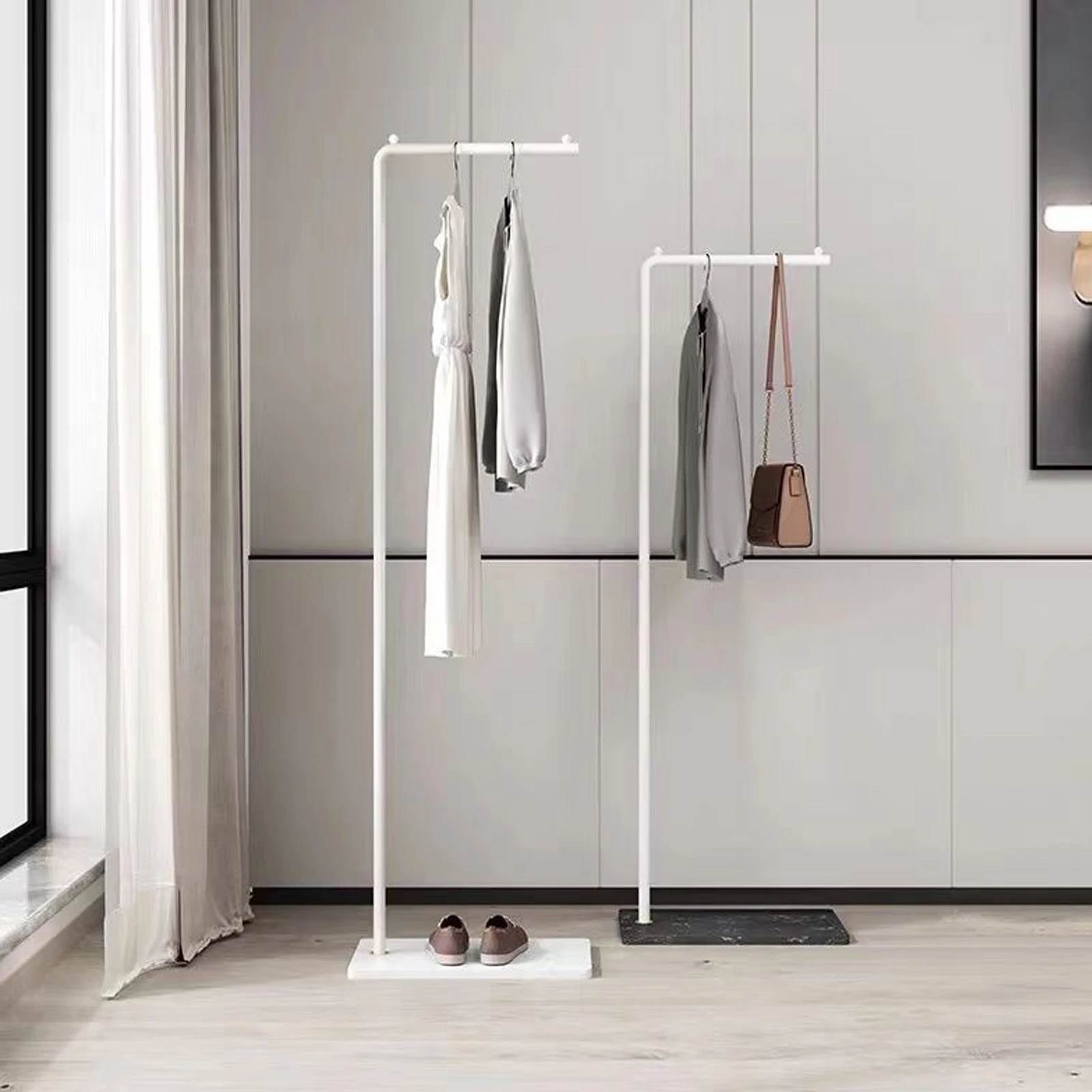 Modern Design Living Room Metal Hanging Clothes Stand Coat Rack Clothes