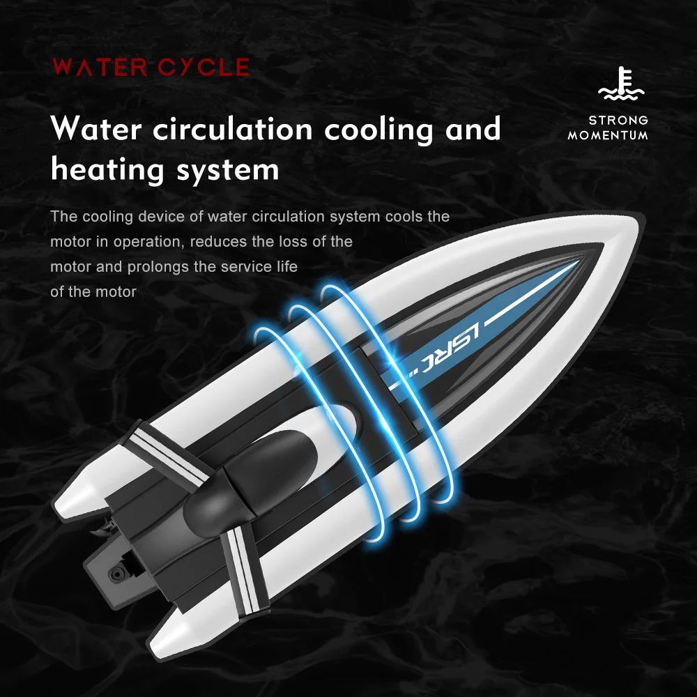 2.4 Ghz High Speed Adventure Racing Remote Control Boats Electric Rc Boat Ship Toy for Boys