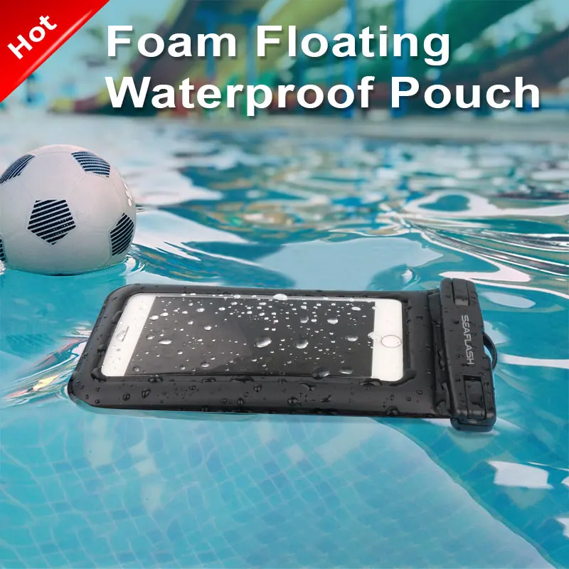 Summer Vocation Must-have  Waterproof Phone Pouch Bag Fashion Black Waterproof Custom Floating Phone Bag