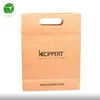 China factory cheap custom made die cut handle biodegradable printing small brown kraft paper gift bag