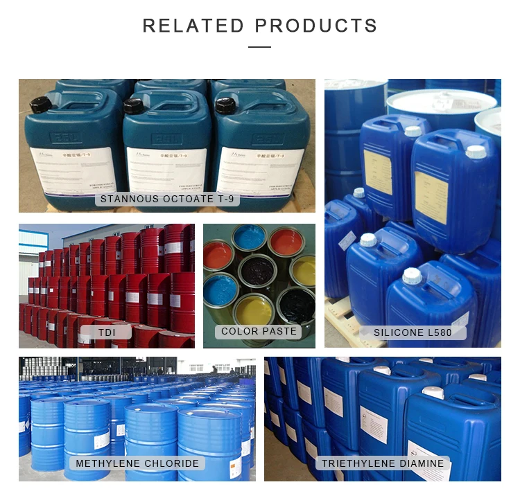PU Foaming materials sponge blended conventional PPG polyether polyol 3000