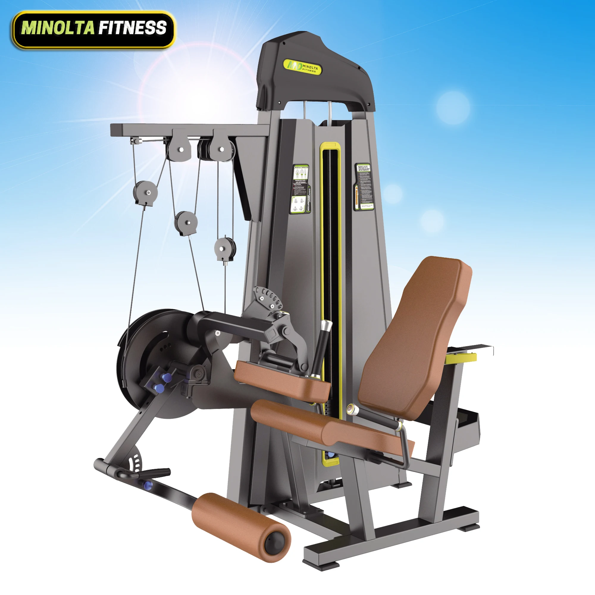 mnd fitness quality approvals leg extension curl machine for