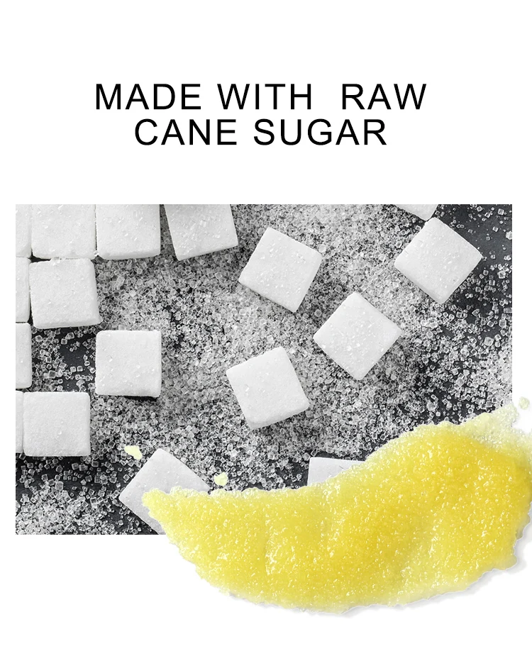 Oem Private Label Lip Scrub Natural Sugar Dark Lip Exfoliator Vegan