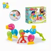 Baby toys colorful bricks suction cup fun plastic connecting building block sucker model toy