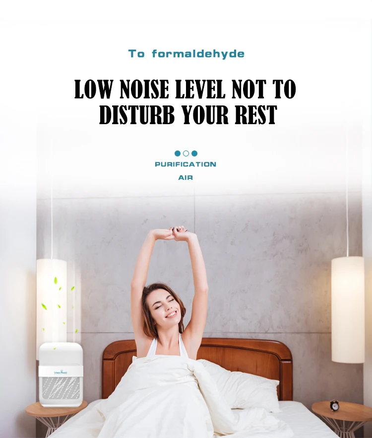 2020 new china oem smart desk mini personal desktop hepa filter pm2.5 air purifier for home