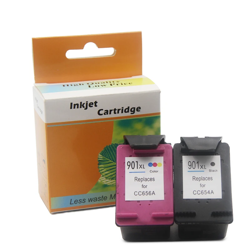 ColoInk Paquete de 2 cartuchos de tinta para impresoras HP 901XL 901,  refabricados para impresoras HP Officejet 4500 J4500 J4540 J4550 J4580  J4640 J4680c|Cartuchos de tinta| - AliExpress
