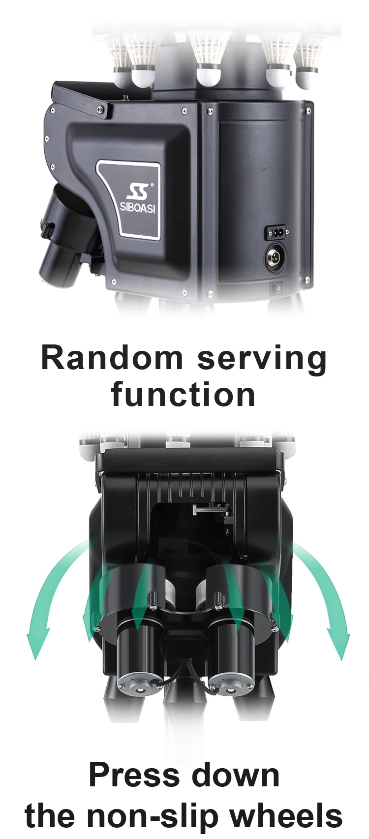 Badminton shuttlecock serving machine