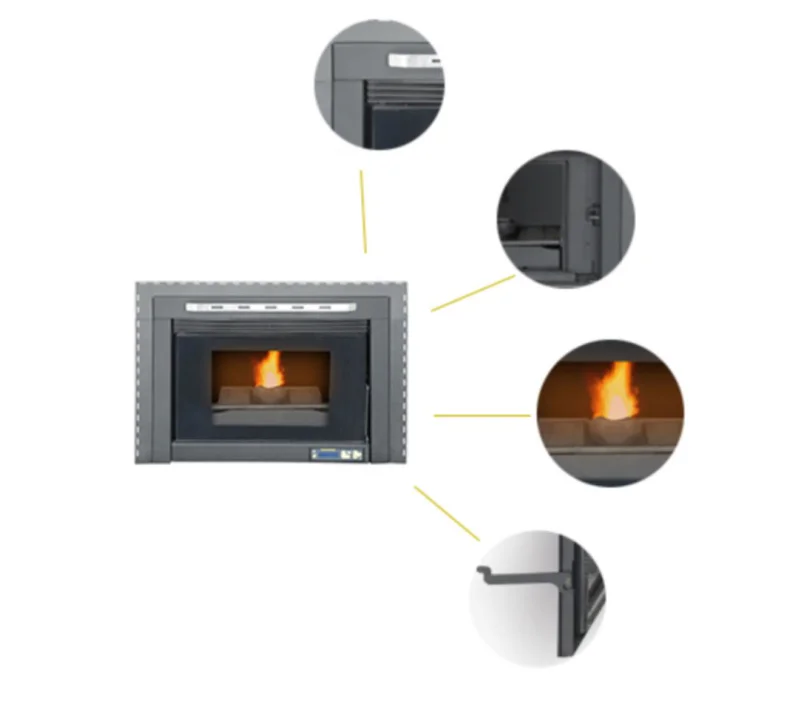 High Efficient Wood Stove Pellet/ Wood Pellet Stove With Boiler ...