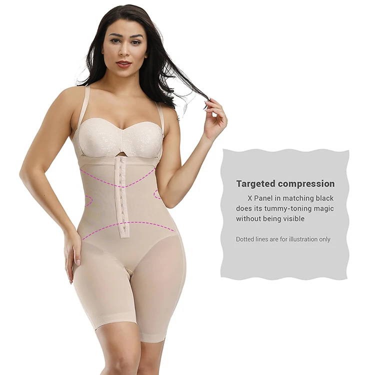 New Arrivals Compression High Waist Fat Belly Trimmer Control Plus Size Bodysuit Shapewear For