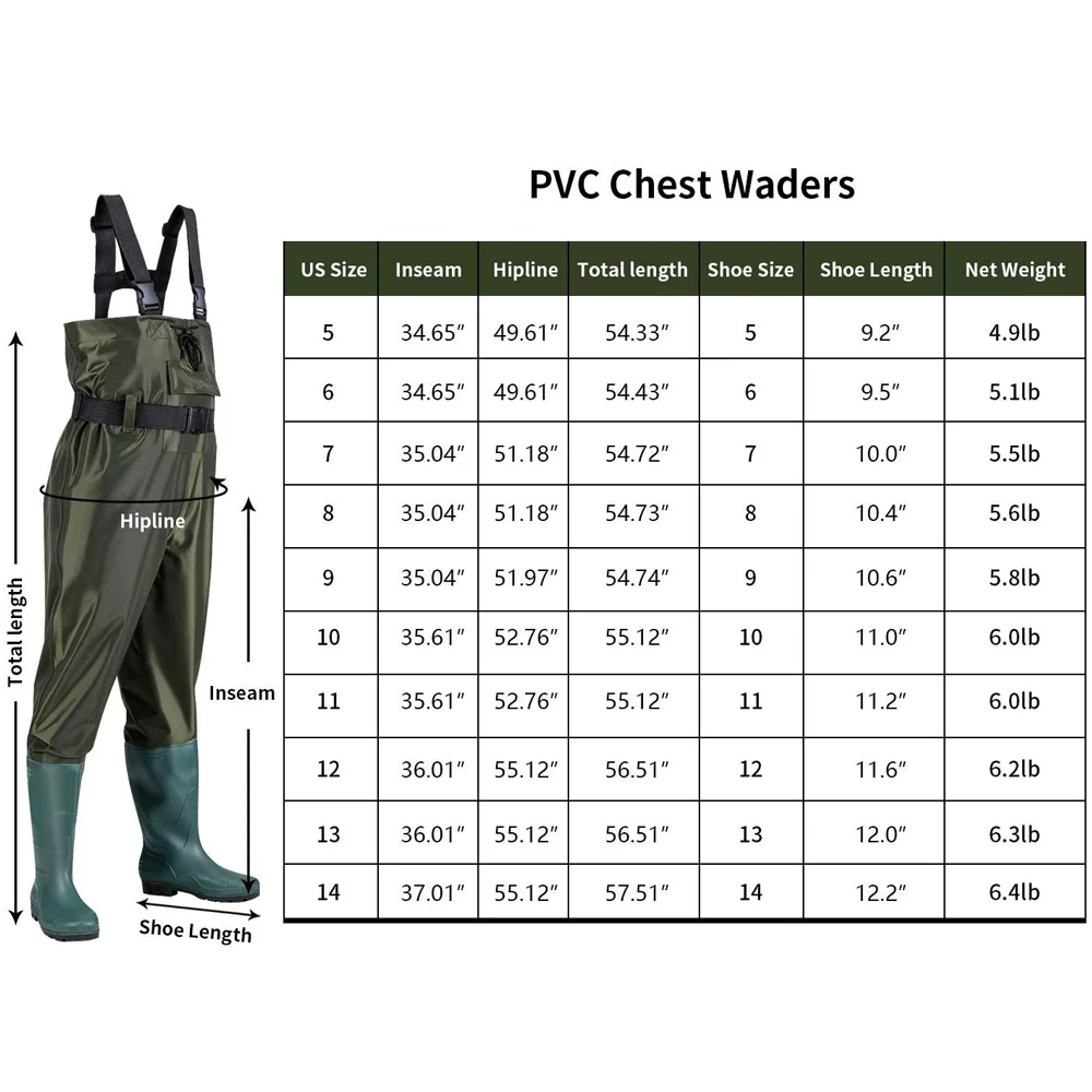 Chest Waders Hunting Fishing Waders For Men Women With Boots Waterproof