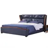 Nordic Simple Leather 1.8m Small House Bed Frame Top Cowskin Software Bedroom Furnitures House Beds