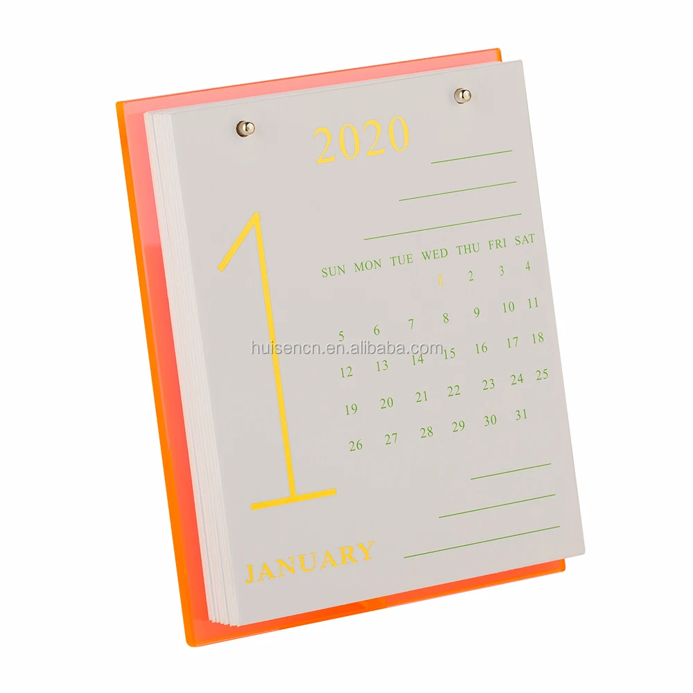 Plastic Display Holder Office Desktop Calendar Holder Customize Size