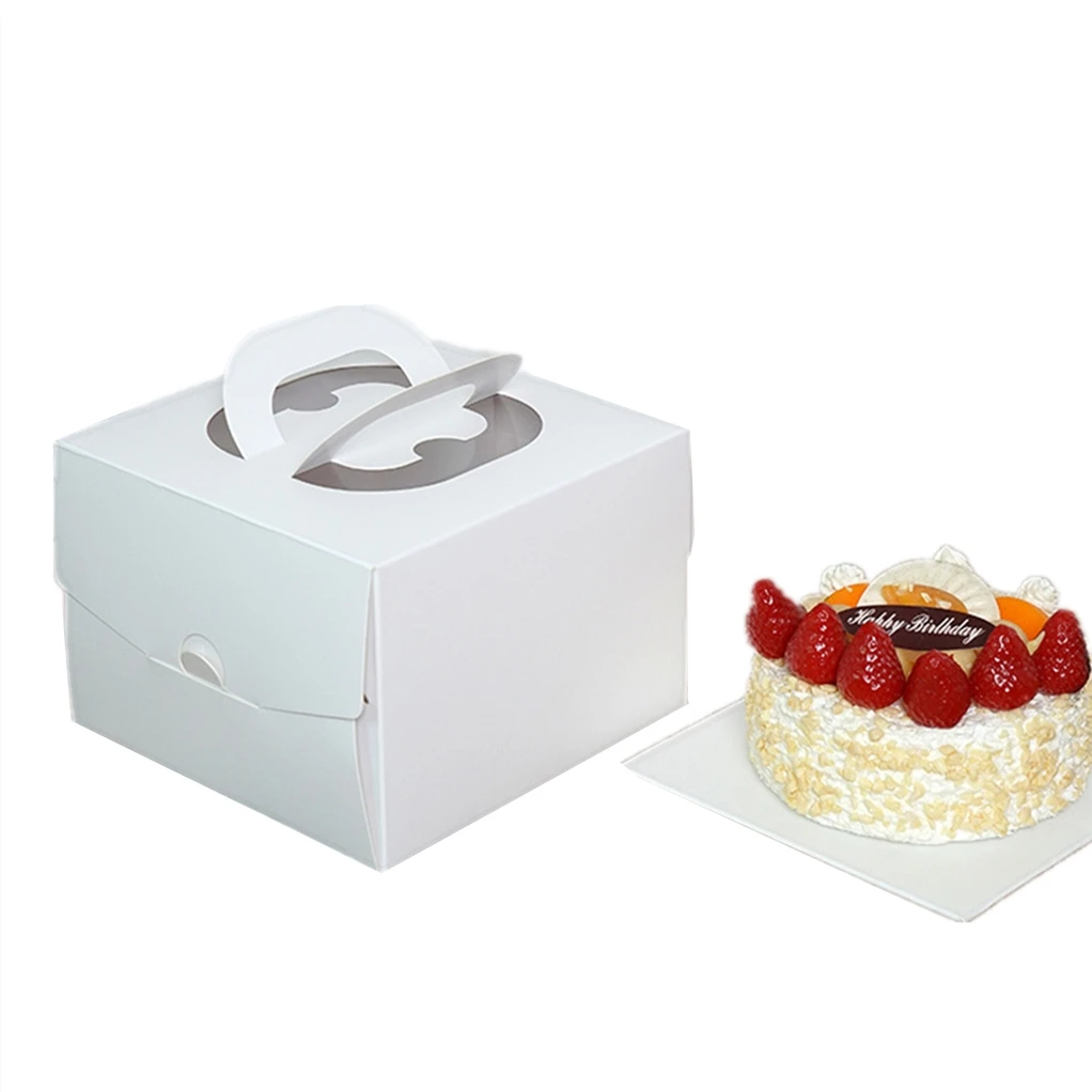 环保包装解决方案纯白色方形蛋糕盒 - buy 蛋糕盒,普通白色蛋糕盒
