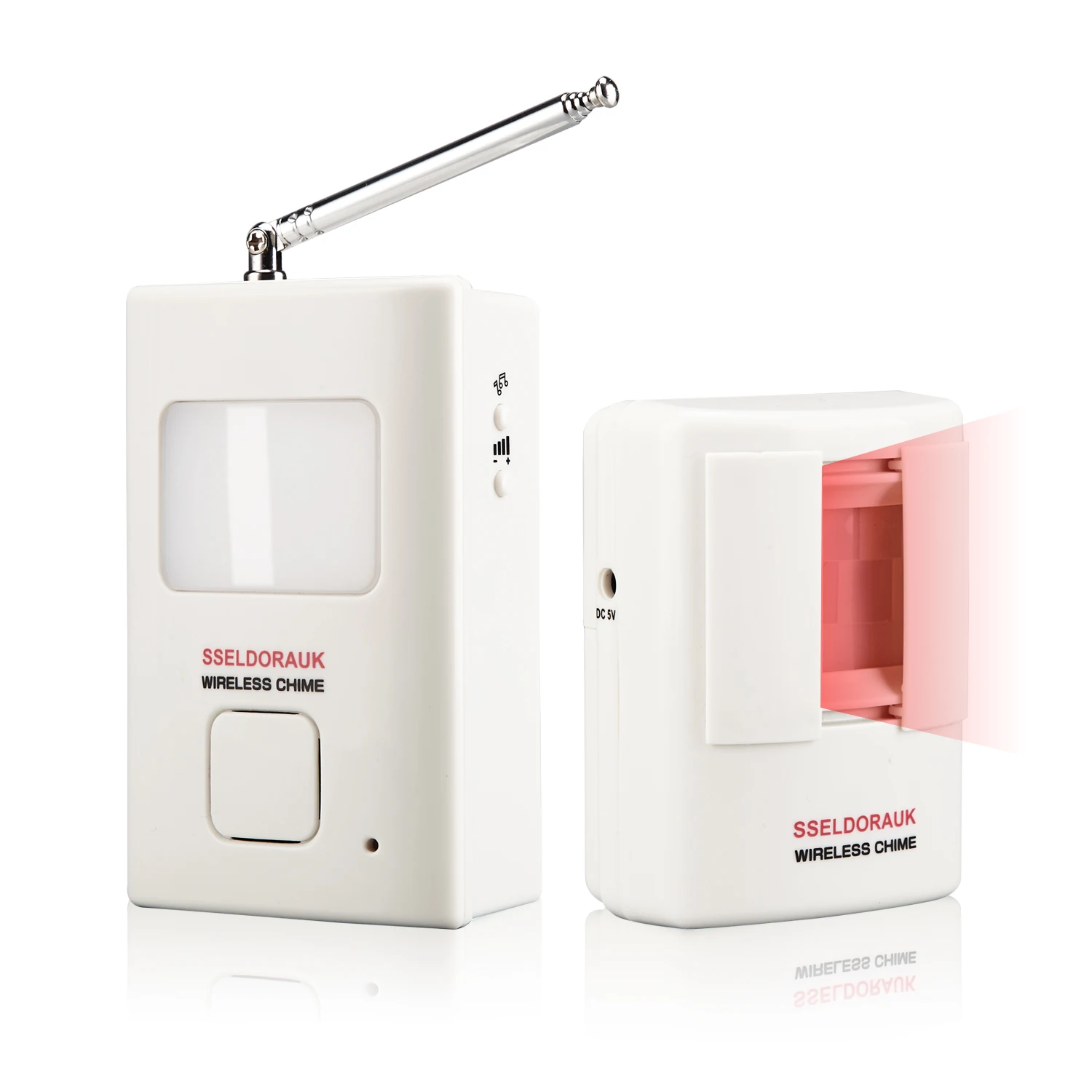 White Smart Home Life Long Range 150 M Pir Wireless Doorbell Motion