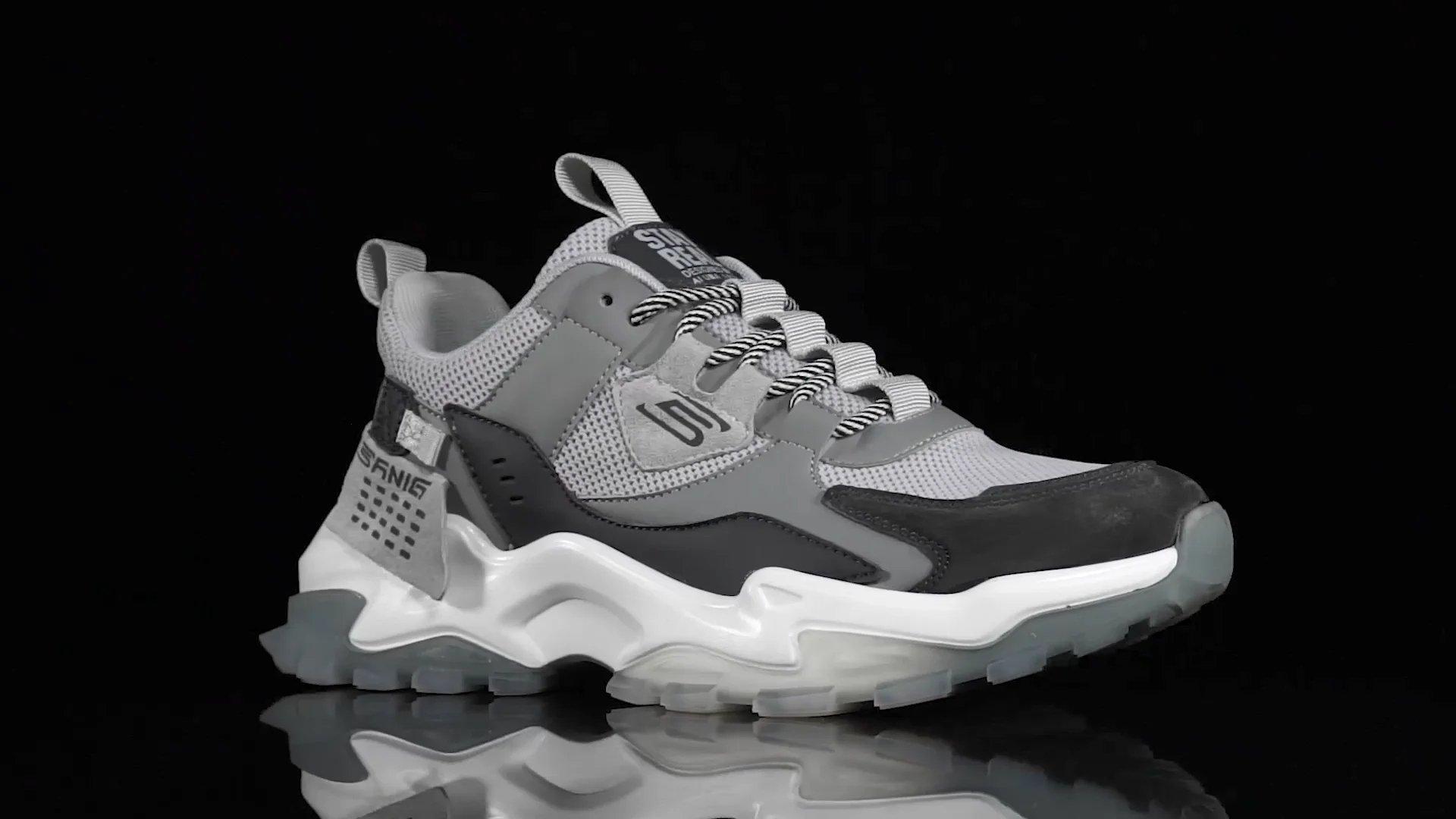 亚马逊热卖时尚时尚透气休闲矮胖运动鞋男士 - buy men chunky shoes