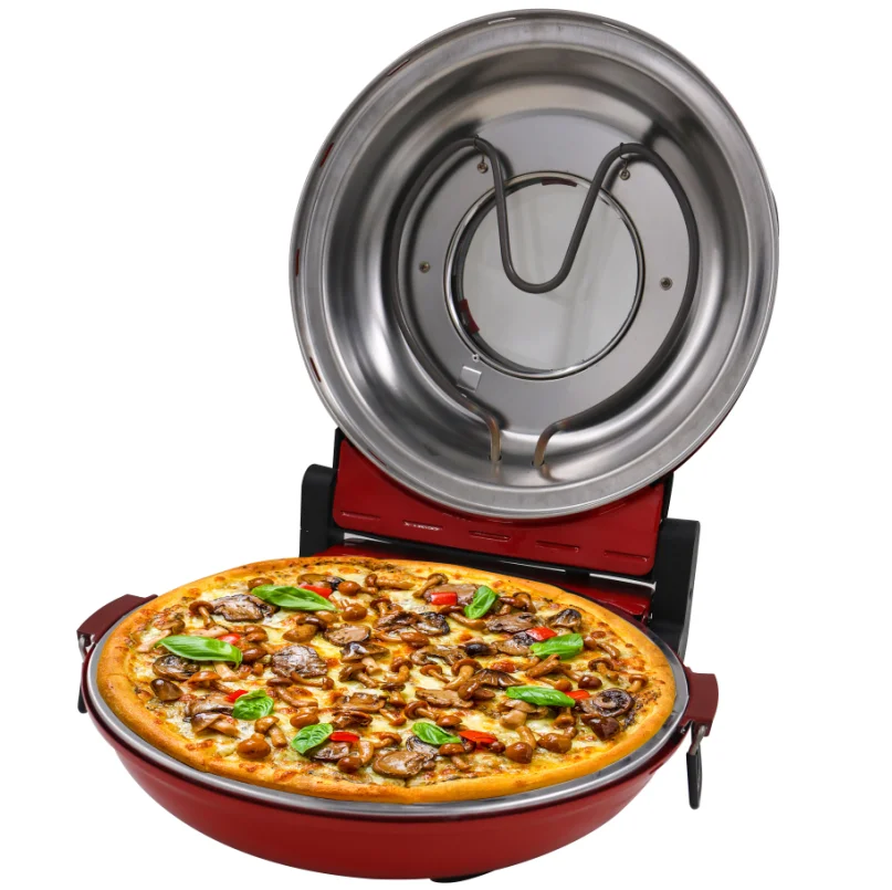 Electric Pizza Oven Rotating Stone Baked Pizza Maker Automatic Pizza