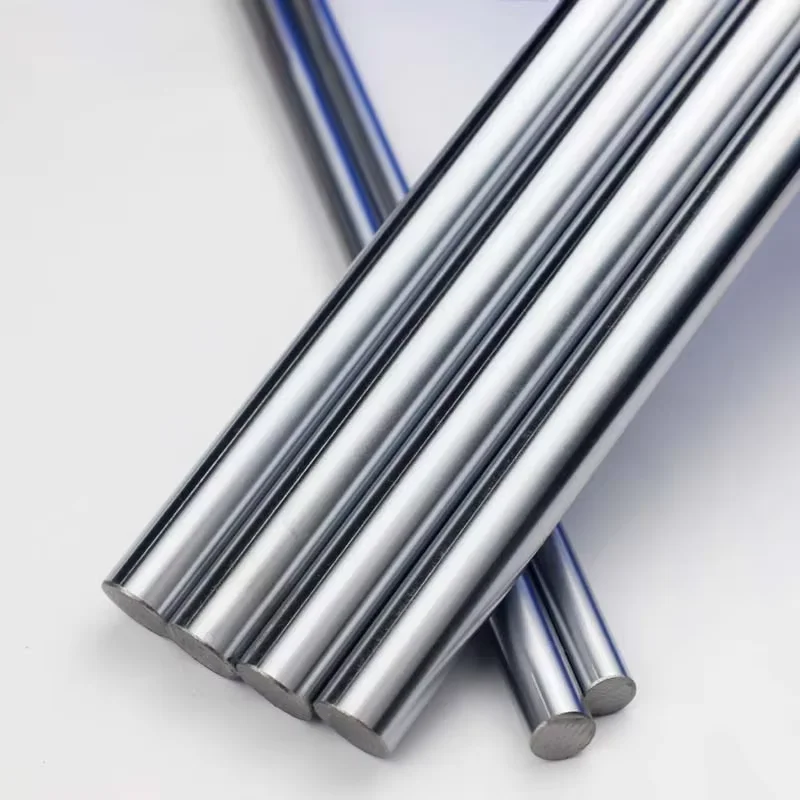 product optical axis linear guide bearing chrome plated rod soft hard shaft cutting construction application custom made guide column-11