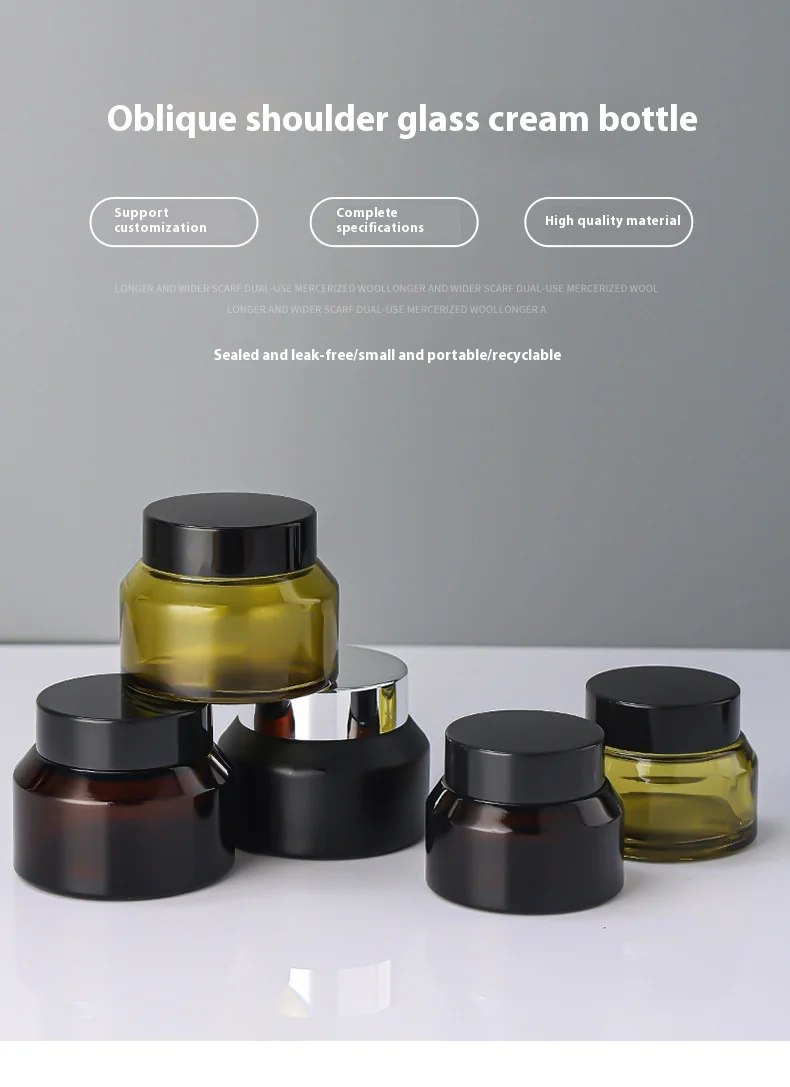 product wholesale luxury 15g 20g 30g glass face cream jar empty skin care cream jars-0