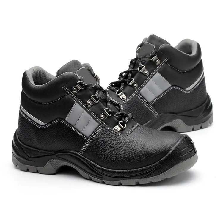 Genuine Leather Mens Safety Shoes Steel Toe S1p S3 Construction Safety