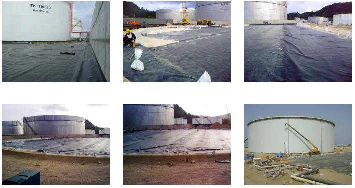 Buy hdpe black and white geomembrane biofloc tank circular membrane cover liner sheet