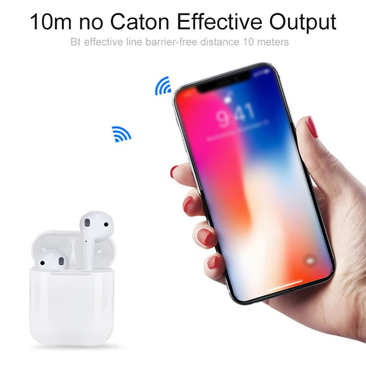 New products tws i12 wireless Earphones I12-tws headphone with charging box In Ear Use for Mobile Phone