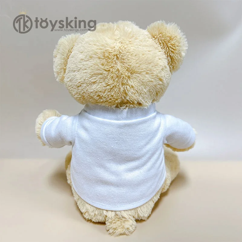 Tk Customised Logo Child Plush Toy Teddy Bear With T-shirt Wholesales ...