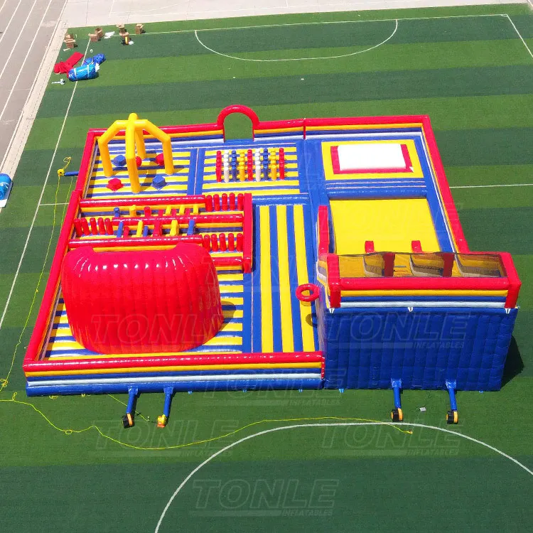 inflatable trampoline park